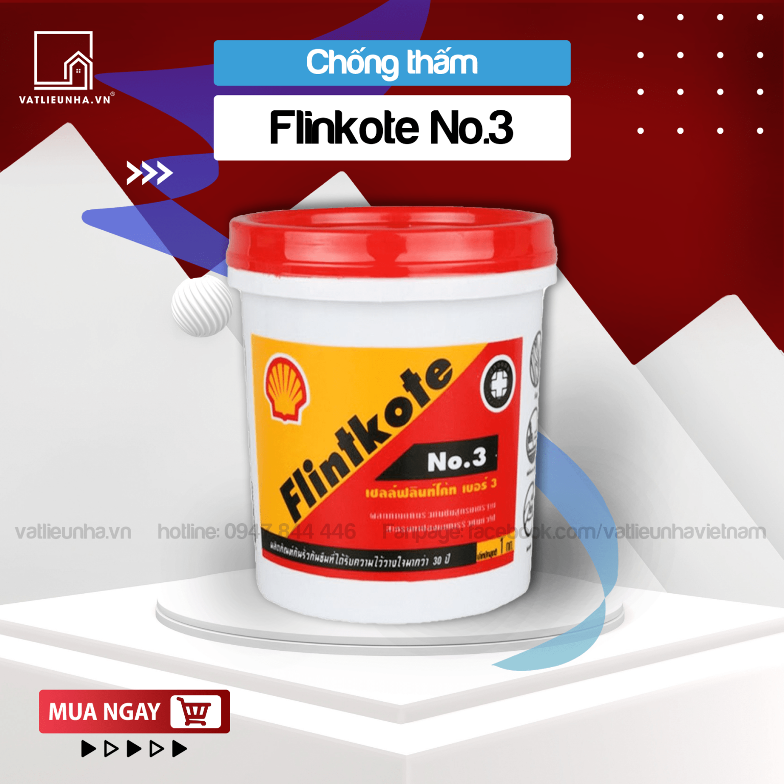 Sơn chống thấm bể bơi, hồ cá Flintkote