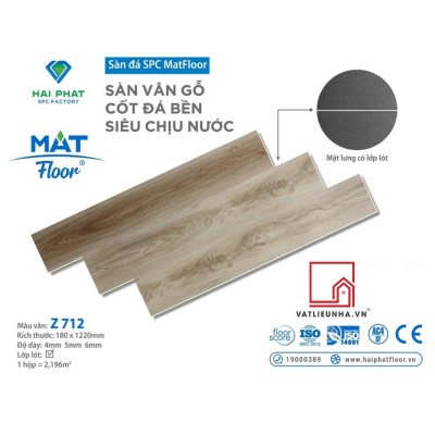 Sàn nhựa hèm khóa cốt đá SPC MatFloor Mã Z712