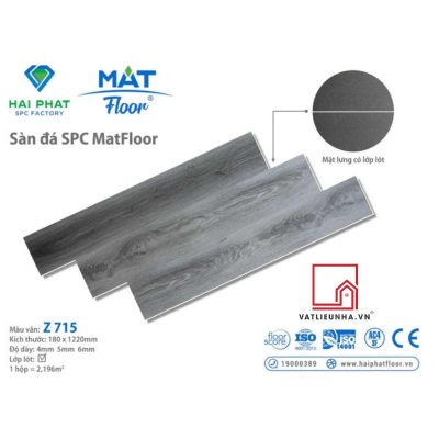 Sàn nhựa hèm khóa cốt đá SPC MatFloor Mã Z715