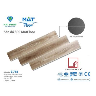Sàn nhựa hèm khóa cốt đá SPC MatFloor Mã Z718