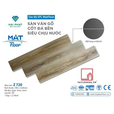 Sàn nhựa hèm khóa cốt đá SPC MatFloor Mã Z720