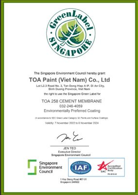 toa green label singapore 2