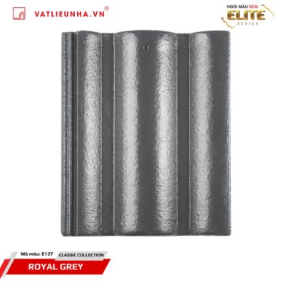 Ngói Thái SCG Elite Series Dạng Sóng Classic - Mã màu: E127/Xám Hoàng Gia (Royal Grey)