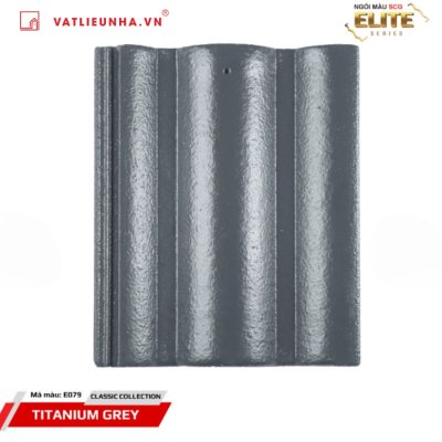 Ngói Thái SCG Elite Series Dạng Sóng Classic - Mã màu: E079/Xám Titan
