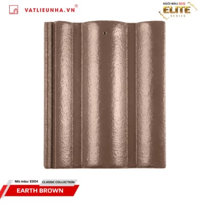 Ngói Thái SCG Elite Series Dạng Sóng Classic - Mã màu: E004/Nâu Đất