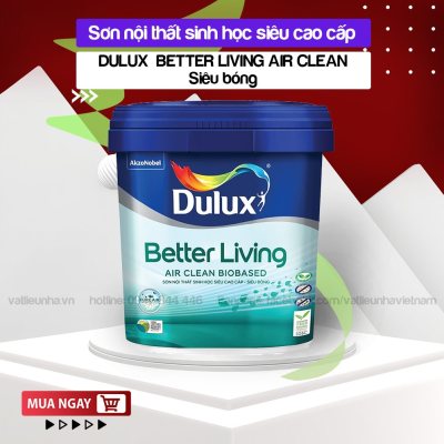 Sơn nước nội thất sinh học DULUX  BETTER LIVING AIR CLEAN 5L - Siêu cao cấp