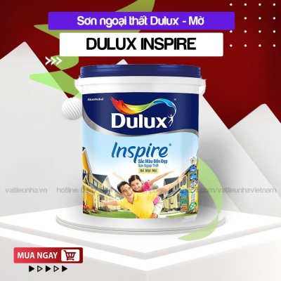 Sơn Ngoại Thất Dulux Inspire Sắc Màu Bền Đẹp Bề Mặt Mờ - 5L,15L,18L