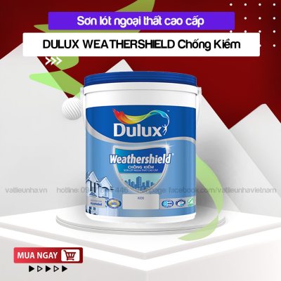 Sơn Lót Ngoại Thất Siêu Cao Cấp Dulux Weathershield Chống Kiềm 5L|15L|18L