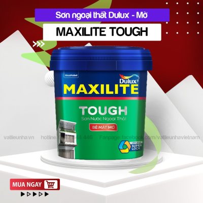 Sơn nước ngoại thất Maxilite Tough từ Dulux Bề Mặt Mờ/Bóng mờ - 5L,15L
