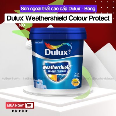 Sơn nước ngoại thất Dulux Weathershield Colour Protect Bề Mặt Bóng/Mờ - 1L, 5L,15L