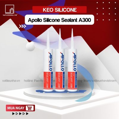 Keo silicone Apollo A300 - MÀU XÁM/TRẮNG SỮA/TRONG