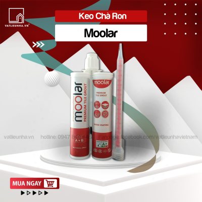Keo chà ron Moolar 2 thành phần - Keo chà ron gạch Thái Lan