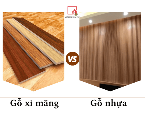 So sánh độ bền gỗ xi măng và độ bền gỗ nhựa