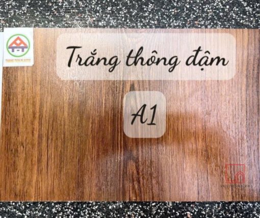 Sàn nhựa chịu lực gỗ thông đậm cốt trắng