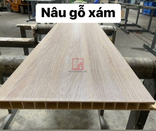 Sàn nhựa chịu lực gỗ xám cốt nâu