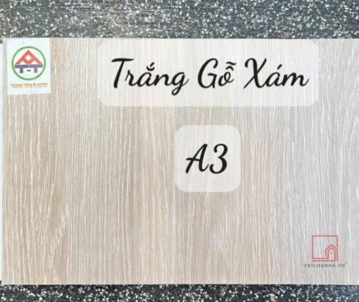 Sàn nhựa chịu lực gỗ xám cốt trắng