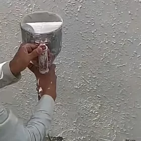 phun gấm tường, kỹ thuật sơn gai gấm