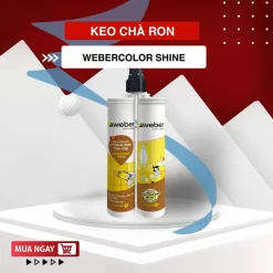 Keo chà ron Epoxy Weber Color Shine 2 thành phần