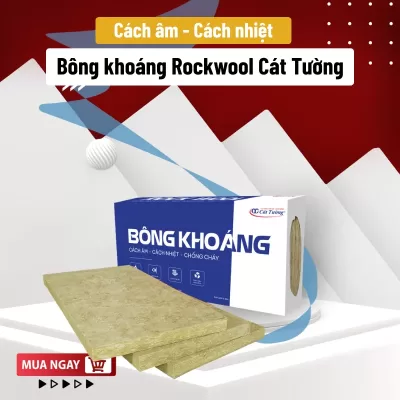 Bông khoáng Rockwool - Bông khoáng cách âm cách nhiệt