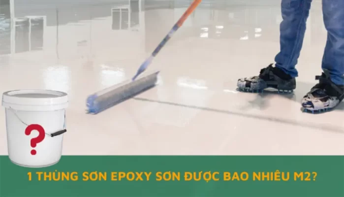 1 thùng sơn epoxy sơn được bao nhiêu m2?