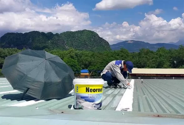 Sơn chống nóng mái tôn Neoroof (sơn lót + sơn phủ)