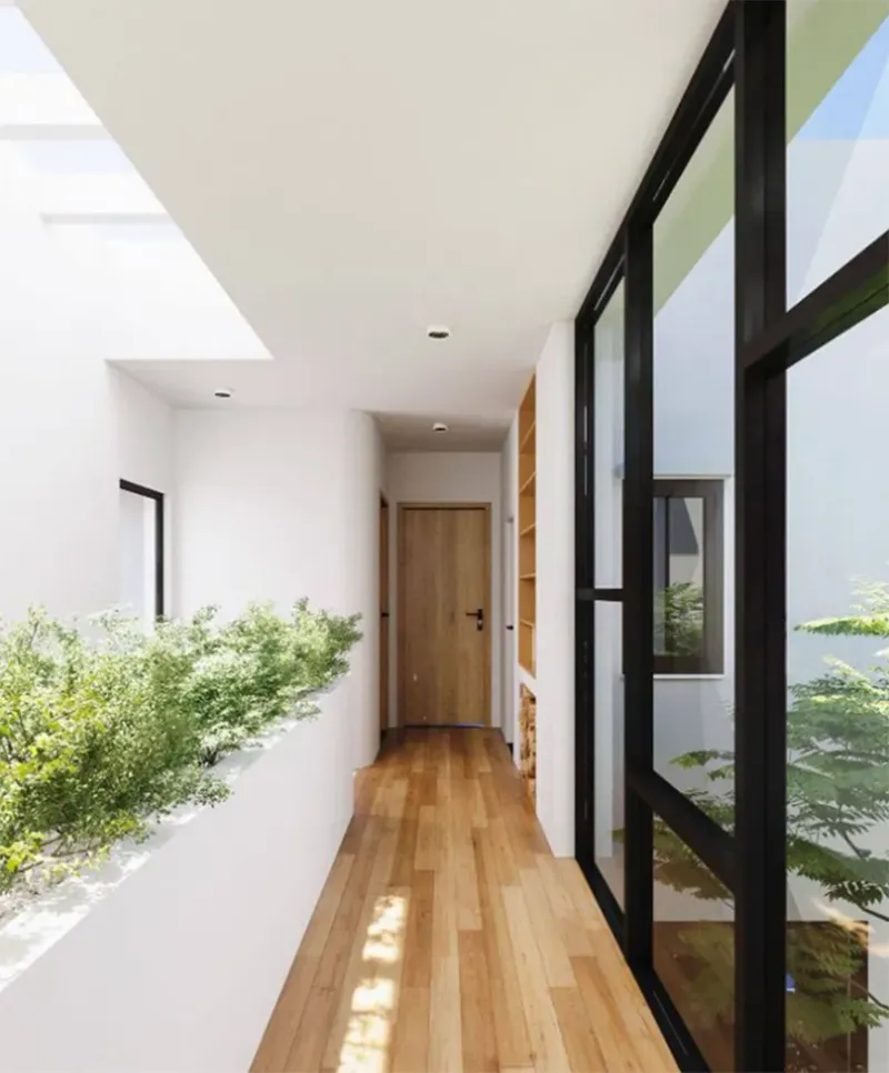 Trang tri hanh lang trong nha 3