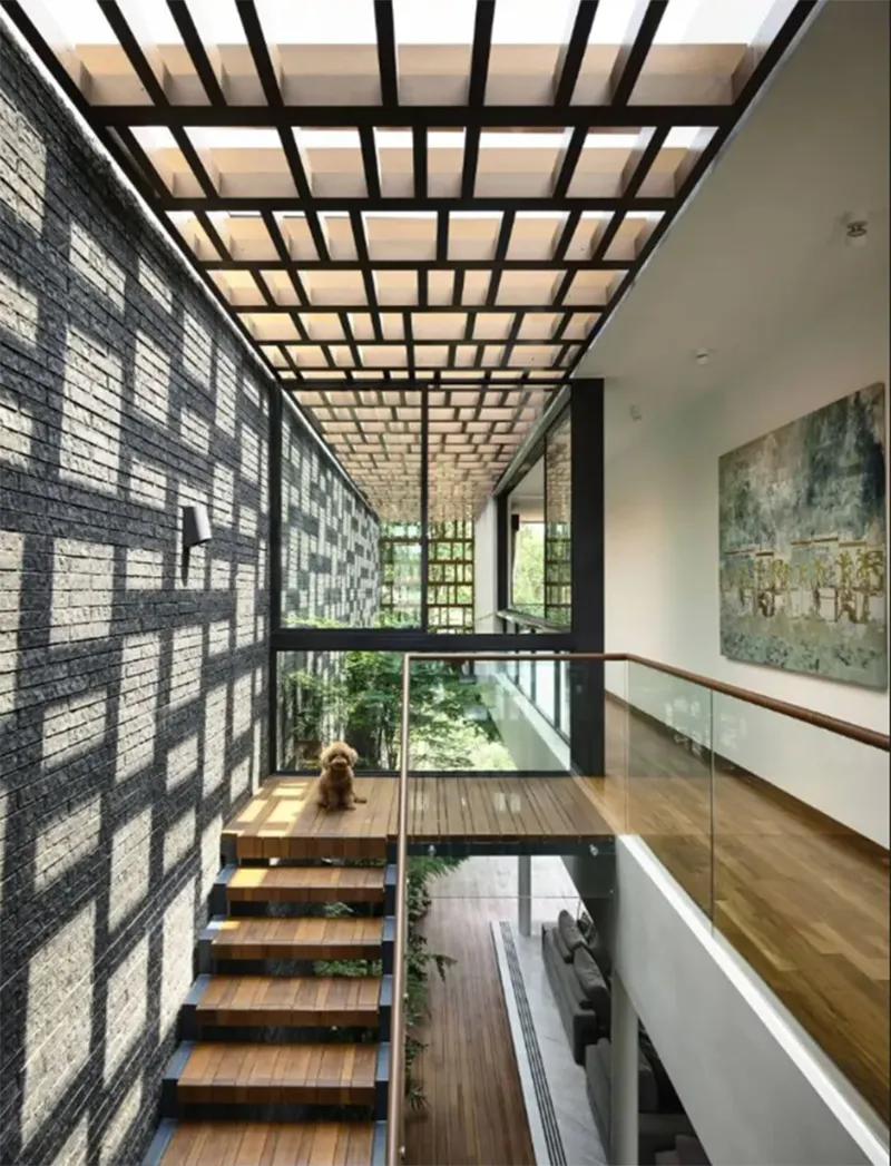 Trang tri hanh lang trong nha 7