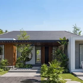 Nhà cấp 4 4 phòng ngủ đẹp, hiện đại