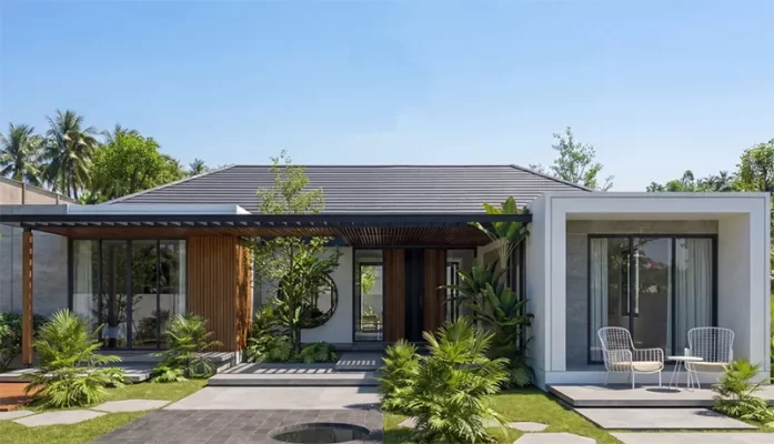 Nhà cấp 4 4 phòng ngủ đẹp, hiện đại