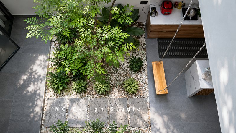 Hình khối tối giản và cách xử lý ánh sáng tại MT House